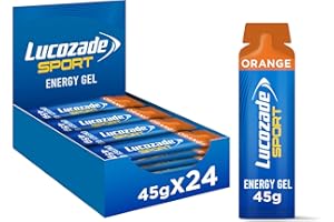 Lucozade Sport Dual-Fuel Energy Gels - Orange 24x45g | Carbohydrate Food Supplement Gel |