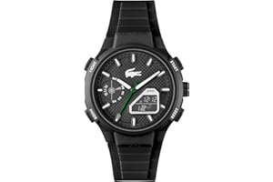 Lacoste Montre Quartz Multifonction Analogique-Digitale pour Homme Collection LC33 avec Bracelet en Silicone - Disponible pour Homme et Femme