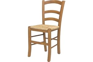 Totò Piccinni Ordine Minimo 2pz, Sedia paesana Venezia in Legno di faggio, ALTISSIMA QUALITA', Robusta, già montata (Rovere, Seduta Paglia)