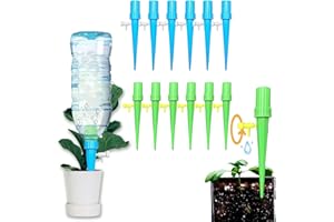 May Huang 20 Pcs Riego por Goteo Automático, Sistema de Riego Automático Ajustable, Riego por Goteo para Macetas, Regar Plantas Macetas Flores para Jardín Hogar Interior Exterior Vacaciones (20)