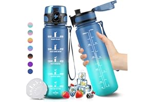 HoneyHolly Botella de Agua 500ML, Botella Agua Niños, Botella de Agua Deportes sin BPA a Prueba Fugas, Botella Reutilizable, Cantimplora Infantil para Escuela, Gimnasio, Oficina - con Filtro