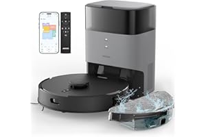 ‎AIRROBO AIRROBO T20+ Saugroboter mit Wischfunktion, 3.5L Staubsauger Roboter mit Absaugstation, 180Min Laufzeit, LiDAR Navigation, Starke Saugkraft ideal für Teppich und Tierhaare, APP Steuerung