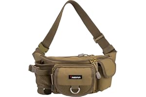 Piscifun Fishing Bag Portable Outdoor Fishing Tackle Bags Multiple Waist Bag Fanny Pack