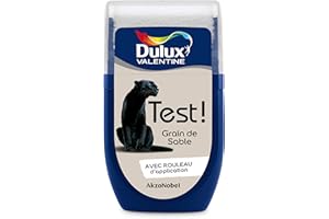 Dulux Valentine Peinture Testeur Crème de Couleur - Murs et Boiseries - Mat - Couleur Grain de Sable 30 ml