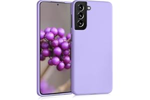 kwmobile Funda para Samsung Galaxy S21 Carcasa - Ultrafina de TPU y Silicona con Bordes elevados anticaídas - Lila