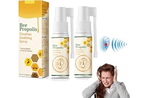 AUMUDE Propolis Tinnitus Relief Spray, 2023 New Tinnitus Relief Tinnitus Spray, Earwax Cleaning Care Spray, Tinnitus Relief for Ringing Ears for Hearing Loss, Ear Back, Ear Discomfort (2Pcs)