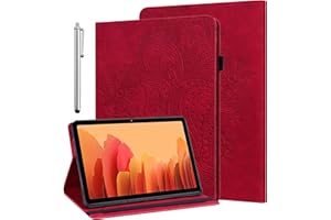 GLANDOTU Case for Samsung Galaxy Tab S5e 2019 10.5 inch (SM-T720 SM-T725), Folio Flip Wallet PU Leather Cover with Pen Holder for Samsung Galaxy Tab S5e 2019 Tablet Case (free Stylus Pen)- Red