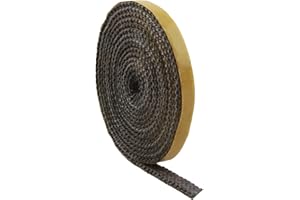 SYHSYC Sigillante per camino, guarnizione autoadesiva, 3 mm x 10 mm x 3 m, per stufa, stufa, canna fumaria, camino e camino