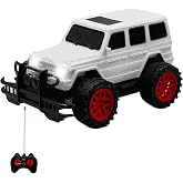 Giffy/Oyuncak Uzaktan Kumandalı Pilli Full Fonksiyon Işıklı Drift Atabilen OffRoad Y&uuml;ksek Teker Araba Jeeep (Beyaz)