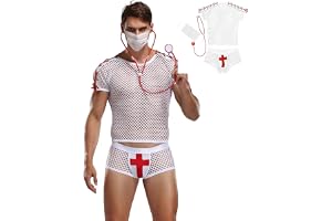 Sexy Lingerie Costumes for Men Sets Uniform Nightwear Male Nightwear Outfit Cosplay Couples Role Play Accessory,Party Stage Club Customes Mens Costume Toy Bodysuit