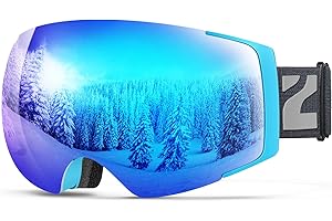 ZIONOR Lagopus X4 Snowboard Gafas de esquí Anti Niebla Rápido Lens-Changing Sistema 100% Protección UV400 Suave del Flujo de Aire Vista Panorámica Correa Ajustable para el Esquí Snowboard Unisex