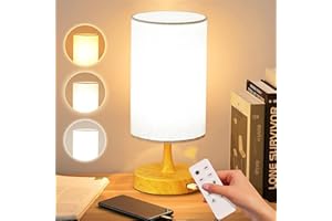 Caromolly Tageslichtlampe 10000 Lux Lichttherapielampe, Tageslichtleuchte mit Fernbedienung, 3 Farbtemperaturen & 4 Helligkeitsstufen & Timer, Vollspektrumlampe für Zuhause (Holzmaserung)