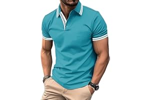 SwissWell Polo da Uomo Manica Corta Polo da Golf Estive Leggere e Traspiranti T Shirt da Lavoro Casual