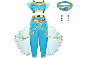 AntDiseno Kostium księżniczki dla dzieci Aladdin Księżniczka Jasmine Dress Up Dziewczyny Taniec Kostium Strój dla dzieci Fantazyjna sukienka