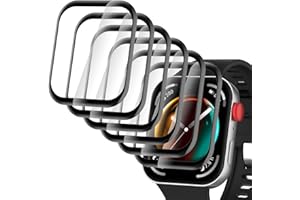 Hianjoo 6 sztuk folia ochronna kompatybilna z Huawei Watch Fit 3, pełna osłona premium miękka folia kompatybilna z Huawei Watch Fit 3 [odporna na zarysowania] [Anti-Shatter]