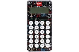 Legami - Calcolatrice, Sistema Two Way Power: Fornisce Energia anche in Situazioni di Assenza di Luce, Tascabile con Display a 8 Cifre, Batteria Inclusa LR1130, Dimensioni 6,5 x 15 x 1,5 cm, Genius