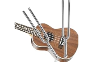 INGJIA 2 Diapason,Acero Inoxidable Diapasones Estándar A440 Hz Herramienta de Tono,Horquilla De Afinación De Acero Inoxidable A440 Hz, Instrumento Afinador