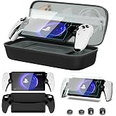 bibuks 8 in 1 Accessories Compatible with Playstation Portal，Carrying Case for PS Portal，Soft Silicone Protective Cover for P