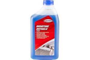START - Pure Blue Antifreeze Radiator Liquid 1 Liter - Utspädbart koncentrat, Professionellt frostskyddsmedel för bilar, skåp