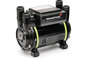 Salamander Pumps - CT50 Xtra Shower Pump - 1.5 Bar Pressure - Twin End - Suitable for Positive Head, Gravity Fed Systems Only - WRAS Approved