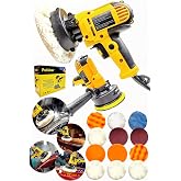 Alman Seri Tam Profesyonel 15 Par&ccedil;a Set 125 Mm Zımpara Araba Pasta Cila Polisaj Makinesi...