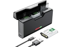 ENEGON 1380mAh 3-Pack de baterías NP-BX1 y Cargador de 3 Canales para Sony NP-BX1 y Sony ZV-1, Cyber-Shot DSC-RX100, DSC-RX100 II/III/M4/M5/M6/M7/Ⅳ/Ⅴ/Ⅵ/Ⅵ/Ⅶ/VA, DSC-RX100M II, HDR-CX405