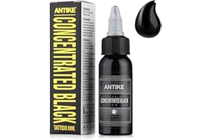 Tinta Negra de Tatuaje Profesional Charme Princesse 1oz (30ml) Pigment-based en Botella para Artistas y Principiantes