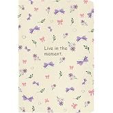 BOUND N FOUND 100 GSM A5 Dot Grid Journal Diary: 160 Pages (Live In The Moment)