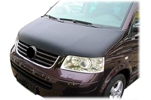 AUTO-BRA Carbon Optik AB-00341 Vollbra Bonnet Bra für die ganze Motorhaube kompatibel mit VW Volkswagen T5 2003-2009 Haubenbra Steinschlagschutz Tuning Bonnet Bra