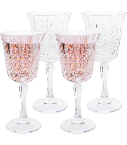 BELLAFORTE Stemless Plastic Martini Glasses Set Of 4, 10oz Unbreakable Tritan