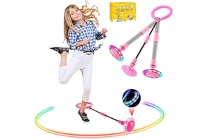 BAXING Skip Ball Kinder，Jumping Ball Kinder ,Skip It,Faltbarer Flash Jumping Ball,Sprungball Fettverbrennungsspiel Für Kinder Und Erwachsene