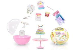 MGA's Miniverse Make It Mini Birthday - Mini-Sammlerstücke, Geheimnisvolle Blindverpackung, Basteln mit Harz, Nachbildungen, Neuheit, Partygeschenke, Pinata, für Sammler & Kinder ab 8, NICHT ESSBAR