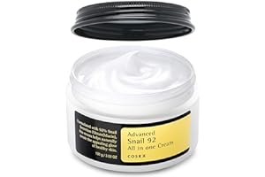 ‎COSRX COSRX Advanced Snail 92% All in One Cream | Schneckenschleim Creme mit Hyaluron | Anti Pickel Anti Falten Gesichtscreme | für trockene und empfindliche Haut | Korean Skincare