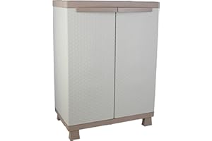 Terry, C-rattan 680, szafka 2 drzwi i 1 półka wewnętrzna - 68 x 39 x 91,5 cm