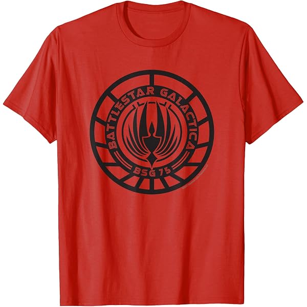 Débardeur Battlestar Galactica - Licence Officielle - Logo Doré - Léger Et Coupe Classique