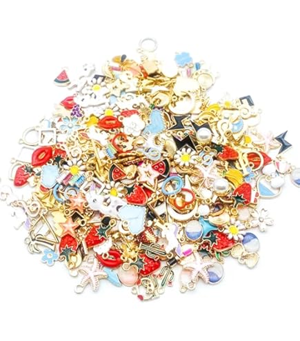 24 Ciondoli Arcobaleno EIHI - Set Charms Per Braccialetti, Collane, Portachiavi Fai Da Te - Foto 4