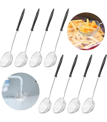 Passoire Cuisine Cuillère à Passoire à Gros Trous Passoire De Cuisine Créative Longue Poignée En Acier Inoxydable écumoire Passoire à Pâtes Pour Ustensiles De Cuisine Passoire Pliable