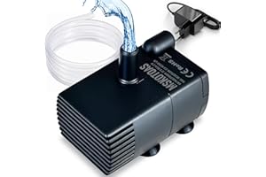 MSKOTOAS Automatische kleine Tauchpumpe mit Wassersensor, 2,5m 280L/h Mini-Kondensatpumpe, Wasserablauf für Entfeuchter, Klimaanlage, Eismaschine, Keller, Bautrockner, automatisches Ein Aus