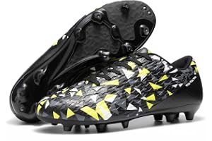 DREAM PAIRS fotbollsskor för män, vuxna, fotbollsskor, spets, stadiga, groud atletiska utomhusträning, fotbollsskor