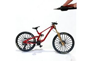 Générique Miniatyr mountainbike-prydnad, reducerad MTB-modell med upphängning, kontorsdekoration, minifingercykel, BMX-leksaker, fingermountainbike, minileksakscykel-41