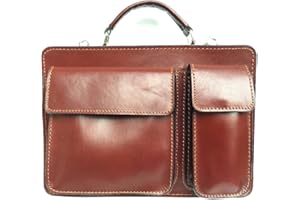 Superflybags Borsa Uomo Piccola Porta Tablet Vera Pelle Made in Italy modello CLASSIC M 28x20x9