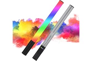Andoer W150RGB-II RGB LED lampa wideo, pręt świetlny, 2500 K – 9000 K, możliwość ściemniania, 20 efektów świetlnych, wbudowany akumulator do TikTok, vloga, YouTube, baru imprezowego, fotografii