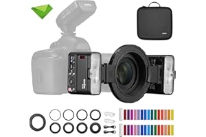 Godox MF12-K2 Macro Flash Off-Camera TTL Speedlite 12W, Controllo Wireless 2.4G, Modalità TTL/M, Batteria al Litio 3.7V/6.29W incorporata, Compatibile con Nikon, Sony, Canon, Fuji, Olympus e Panasonic