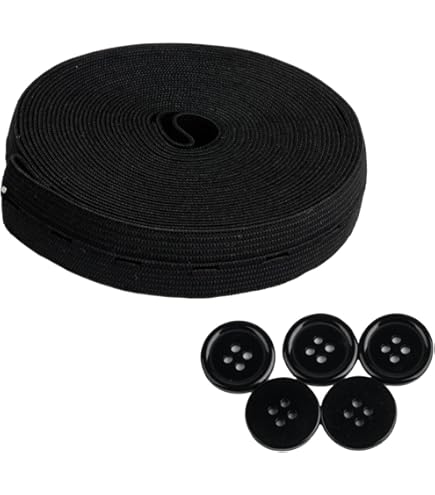 Elastici Per Cucito Con Asole - Set 3 Pezzi In Poliestere - Foto 8