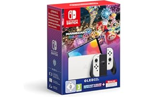 Nintendo Switch™ – OLED-Modell (weiß) + Mario Kart 8 Deluxe Switch Online – 12-monatige (365-tägige) Einzelmitgliedschaf