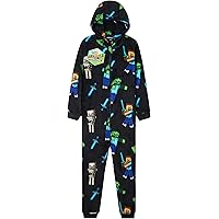 Grenouillère Marvel Iron Man Polaire - Surpyjama Garçon Avec Capuche, 100% Polyester, Taille Unique