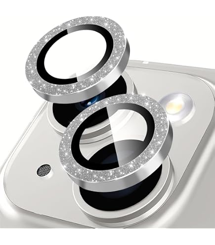 Pellicola In Vetro Temperato Per Obiettivo IPhone 14 Pro/14 Pro Max – Glitter Rosa, Durezza 9H, HD Trasparente