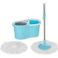 Presto! Spin Mop, Oval Bucket with Steel Basket, 2 Refills