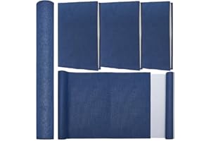 CRASPIRE 130 x 30cm Linen Book Cloth Sailor Blue for Book Binding A4-A8 Fabric Surface Paper Backed Bookcover Books Album Scrapbooking Archival DIY Covering Protector Bookcloth Bookbinding Supplies