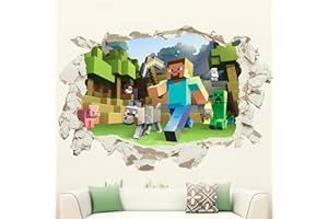 SHENGRUILI Sticker Mural 3D Chambre,3D Autocollants Muraux, Autocollants Muraux,Chambre Enfant,Décoration Chambre Enfant